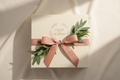 Savor the Seasons subscription box with bow and greenery